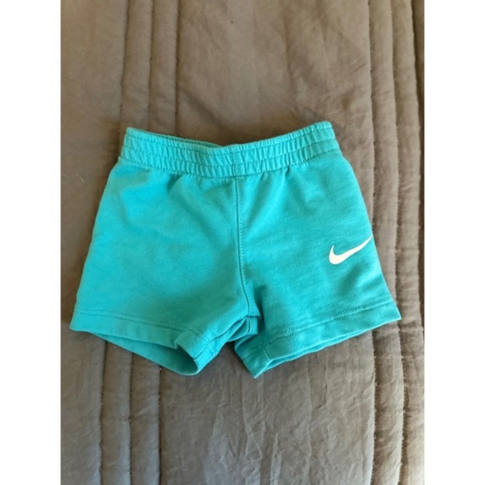 BUNDLE of Nike & Puma Athletic Shorts Infant Size 3m & 3M-6M Teal/Pink EUC